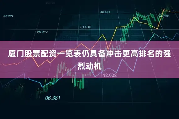 厦门股票配资一览表仍具备冲击更高排名的强烈动机
