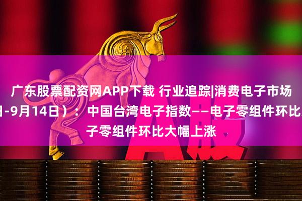 广东股票配资网APP下载 行业追踪|消费电子市场（9月8日-9月14日）：中国台湾电子指数——电子零组件环比大幅上涨